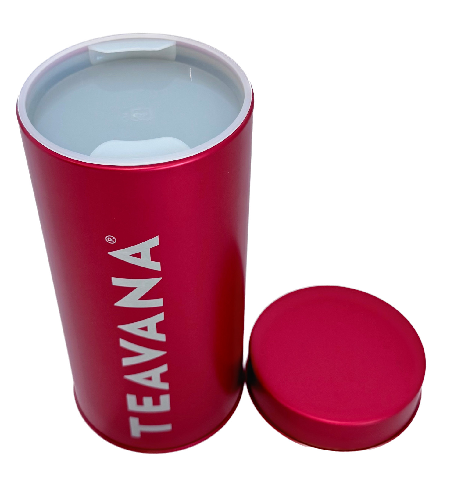 Teavana Perectea Shiny Pink 8oz Loose Leaf Tea Tin Canister - Storage Container