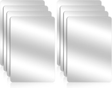 8 Pack Unbreakable Mirror Acrylic Mirror Sheet Double Sided Mini Square Mirrors
