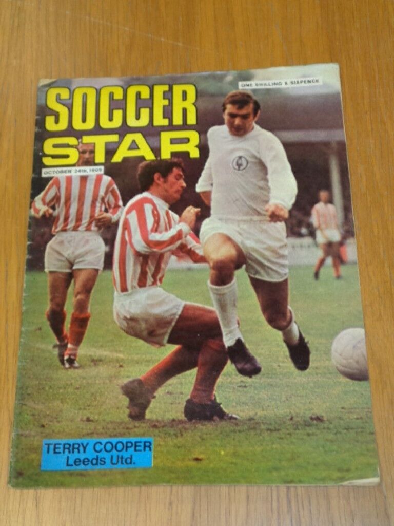 SOCCER STAR 24TH OCTOBER 1969 TERRY COOPER UK MAGAZINE =