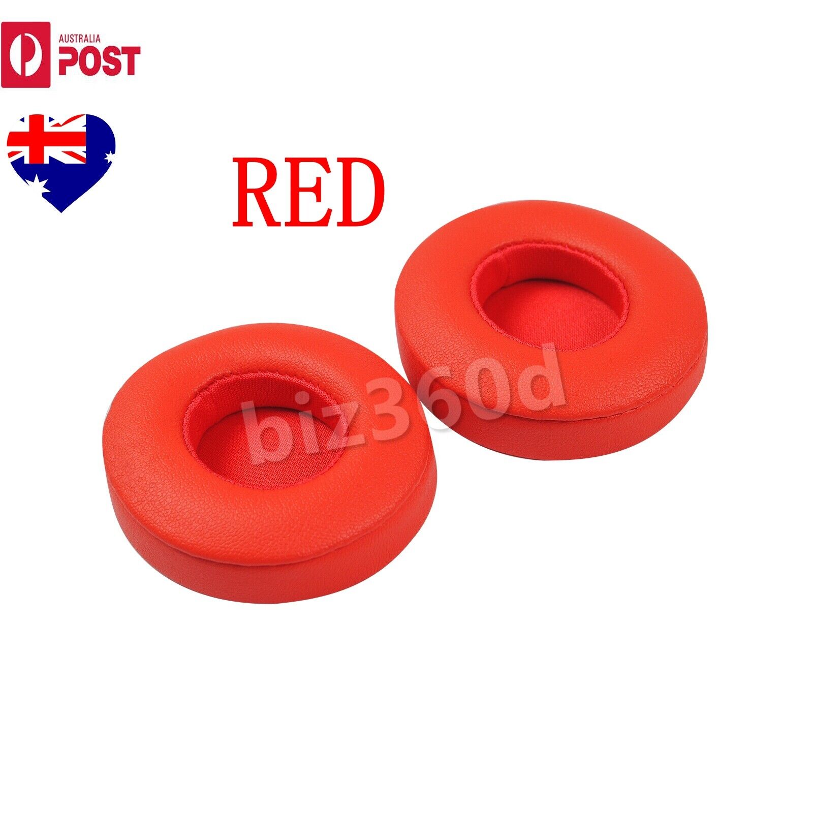 1 Pair Red Ear Pads Cushion Replaced For Beats by Dr Dre SOLO 2 3 Headphones