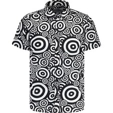 MENS MADCAP RETRO MOD 60s 70s Mod Target SHORT SLEEVE SHIRT Trip Oz MC1067