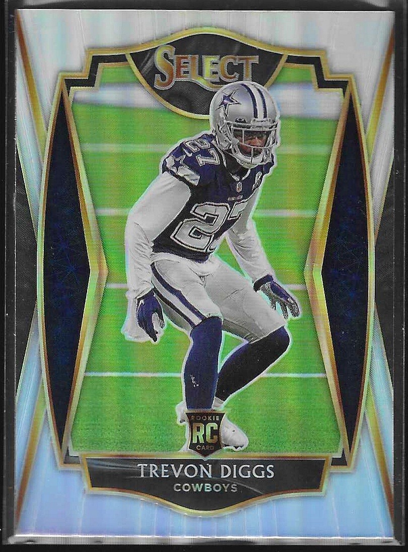 2020 Panini Select Premier Level Silver Prizm Trevon Diggs #196 Rookie RC