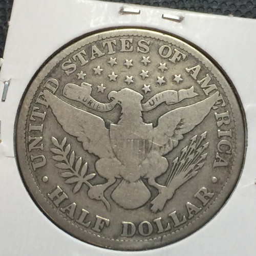 1915-P  VG    Barber Half Dollar   LY and part IT  Key Date    Combined Shipping - Picture 2 of 2