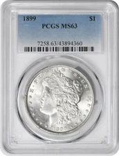 1899 Morgan Silver Dollar MS63 PCGS