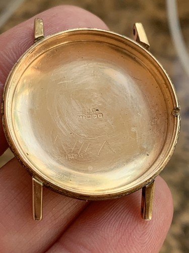 Vintage Bulova 9k gold mens watch manual swiss made 33mm - Picture 10 of 12