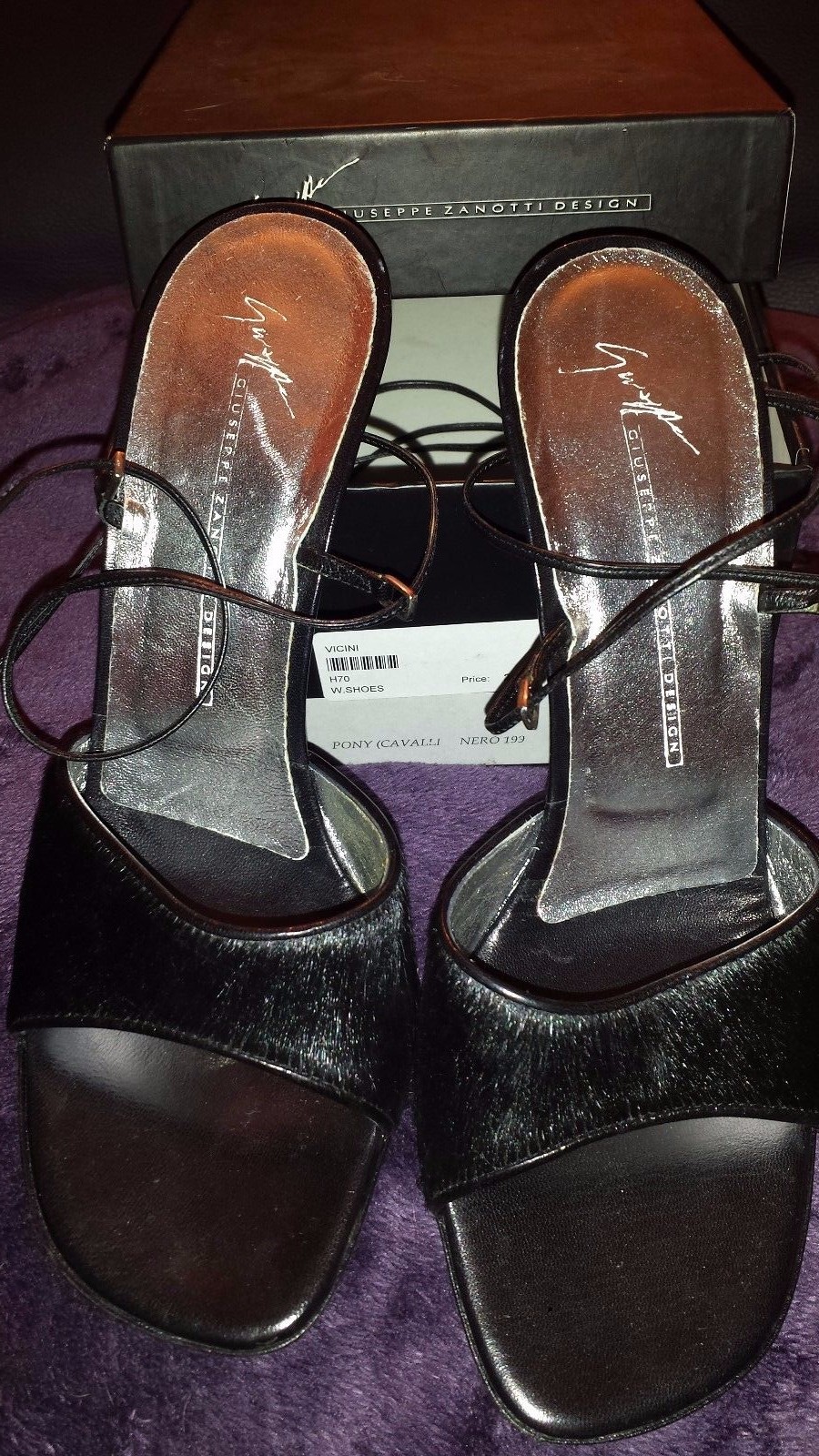 Escarpins Noirs Giuseppe Zanotti Dream - Talons Hauts, Taille 39 (US 9), Cuir Véritable