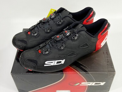SIDI Tiger SRS Matt Carbon MTB Men Cycling Shoes (Red Matt Black ) Made in Italy