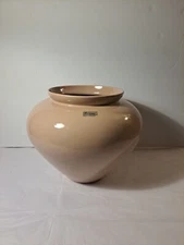 Vintage Royal Haeger Pottery Vase Beige Ecru # 4328 Large 1984 Flower Pot / Vase