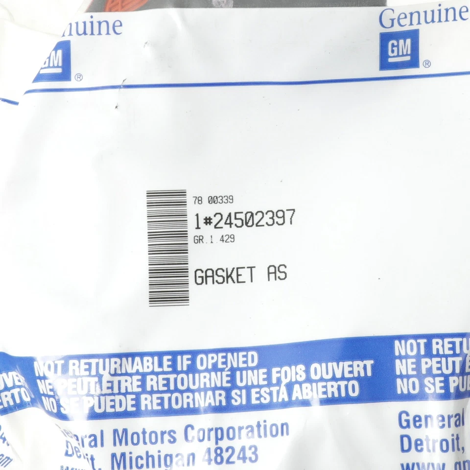 Junta de cárter de aceite genuina GM OEM NOS 24502397 Foto 3 de 3