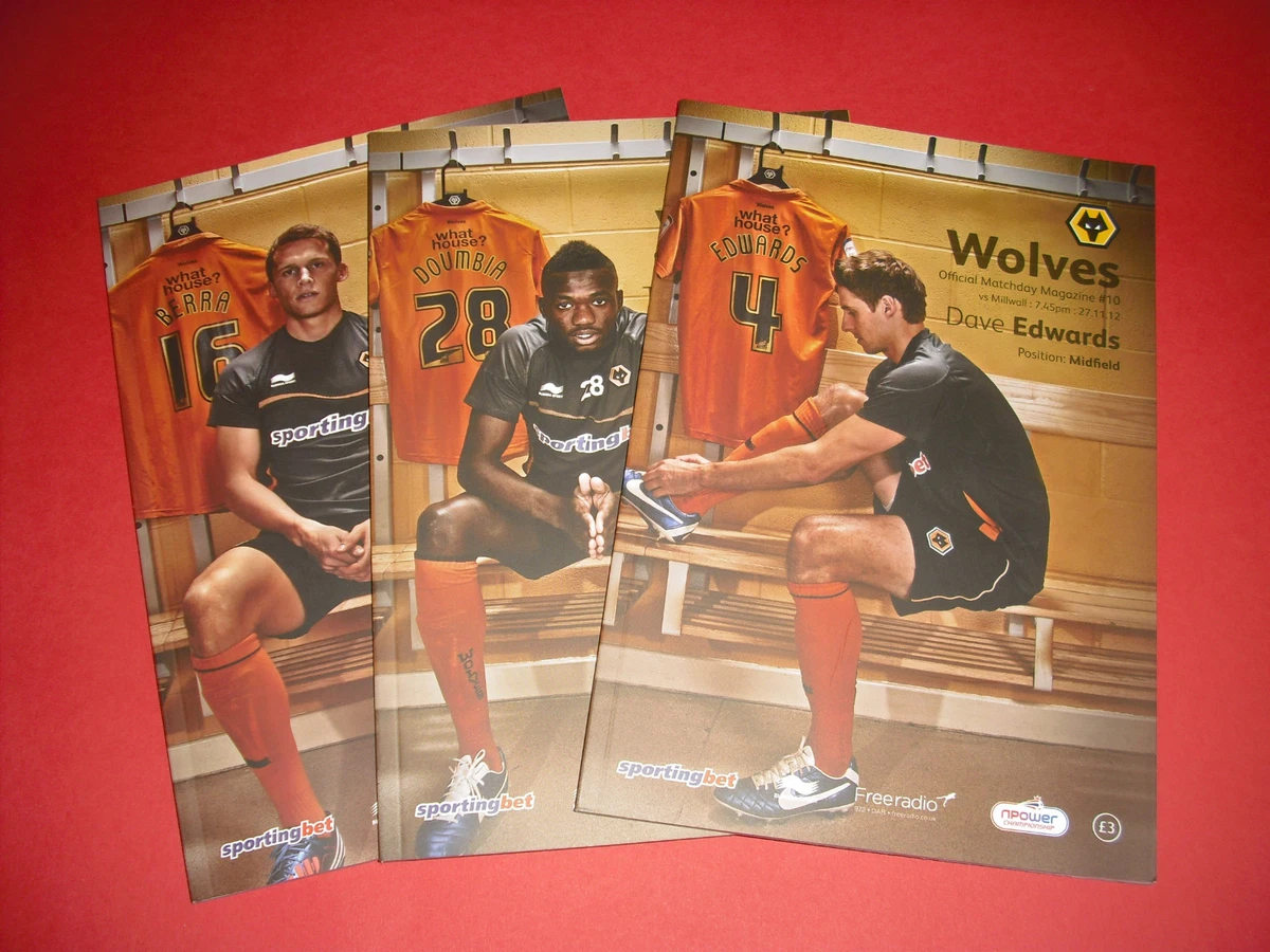 2012/13 - Wolves football Programmes