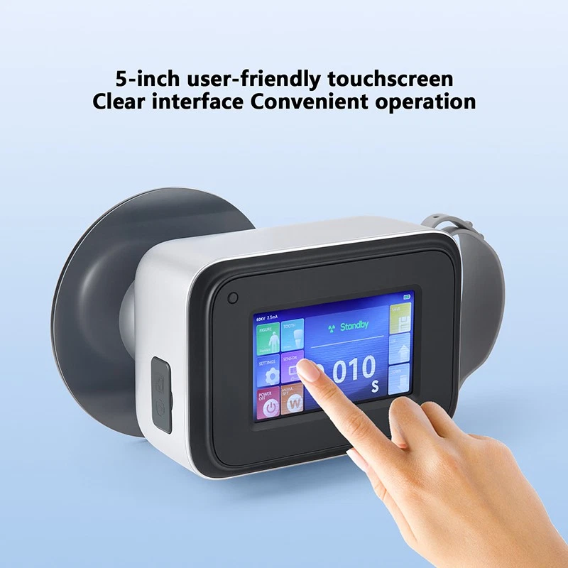 Máquina de rayos X digital portátil dental móvil alta frecuencia + anillo protector de dispersión Foto 3 de 4