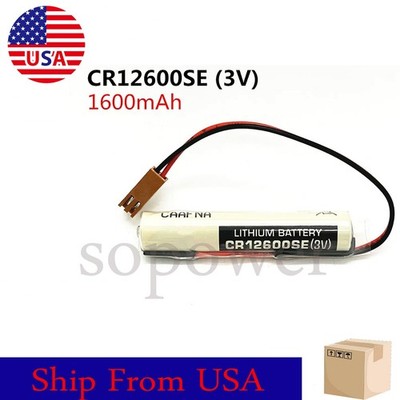 for FDK CR12600SE 3V Equivalent to Varta CR2NP CR-2NP CR 2NP with Brown plug