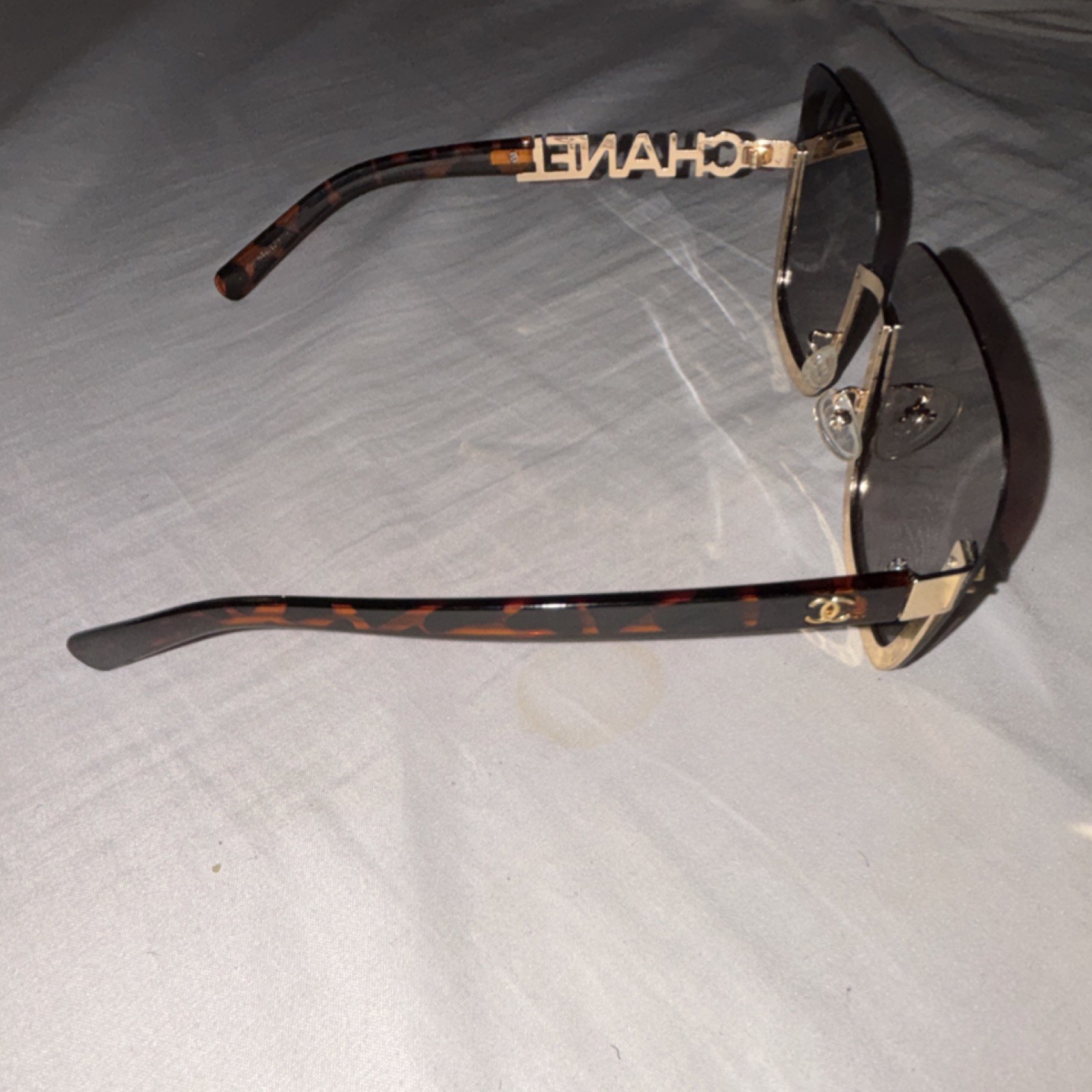 Oversized Square Tortoise Brown Gradient Sunglass… - image 2