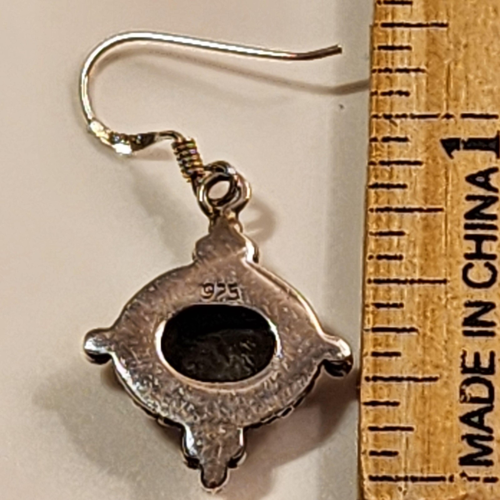 Sterling Silver 925 MOP Dangle Drop Earrings Wome… - image 4