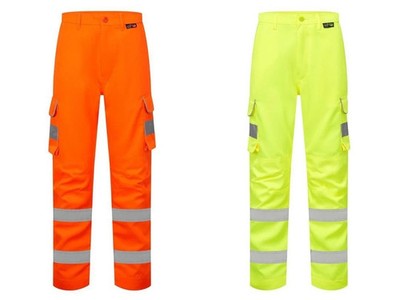 Hi Vis Damen Kampfhose Warnschutz Polycotton Sicherheit Arbeit Viz Hose
