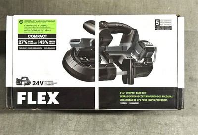 Flex FX2331-Z Brushless 2-1/2-in Compact 24 Volt Band Saw (TOOL ONLY) -