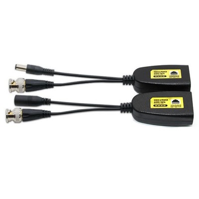 New BNC To POE Adapter Balun Connector Twisted Pair Transmitter For Surveillance