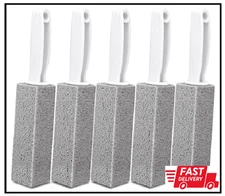 5 Pack Pumice Stone for Cleaning, Pumie Scouring Stick with Handle, Pumice Stone