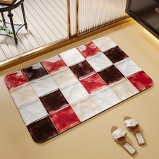 Diatomaceous Mud Bath Mat 40x60cm Absorbs Water Quickly Non Slip Rubber Backing