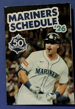 CAL RALEIGH Schedule ⚾️ 2026 SEATTLE MARINERS MLB Baseball Sked NEW ‼️