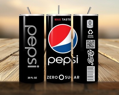 Pepsi Max 20 Unzen Becher mit Metall Strohhalm, Deckel und einer kostenlosen Geschenkbox