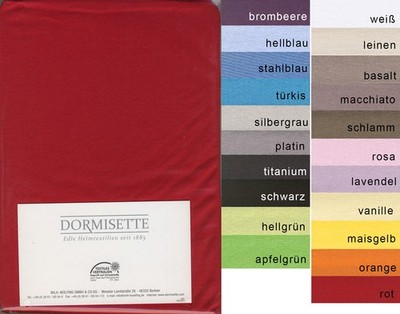 Dormisette Kissenbezug Kissenhülle Jersey  in 40x40 40x60 40x80 cm