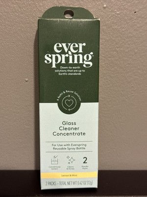 Ever Spring Glass Cleaner Concentrate Lemon Mint Order Refills