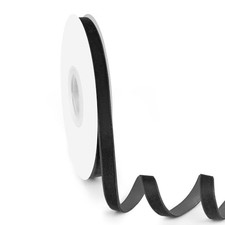 3/8" Velvet Ribbon, 10 Yards - Thin Velvet Ribbon on 3/8 Inch x 10 Yards Black