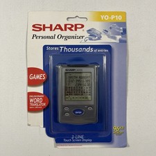 Sharp YO-P10 Personal Organizer 96KB Touch Screen English Spanish Translator NEW