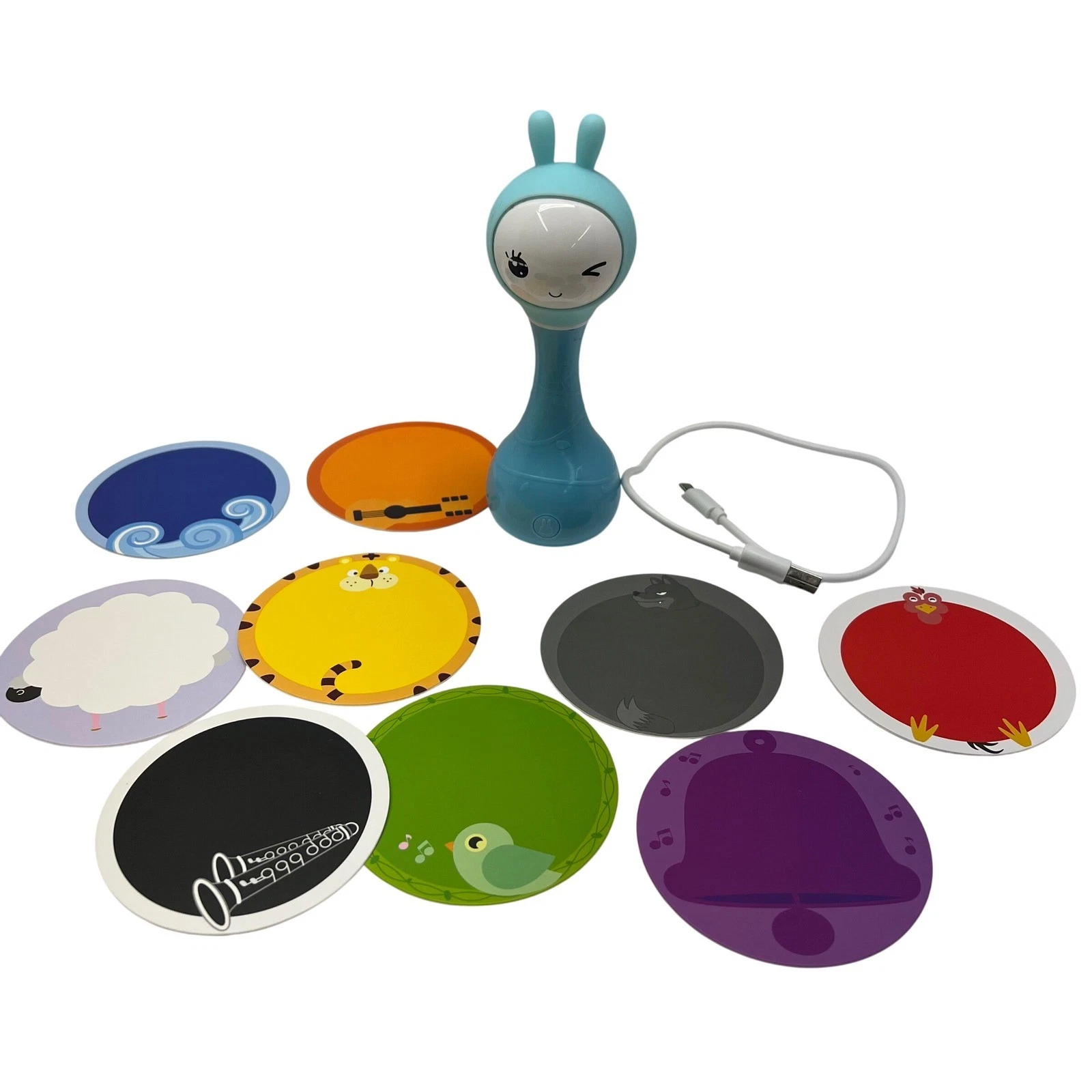 Alilo Smarty Bunny R1 Interactive Baby Rattle Blue Music Player Color Sensory
Opens in a new window 