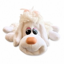 Vintage Tonka Pound Puppies Furries White Poodle Plush PP Heart 1982 Taiwan Dog