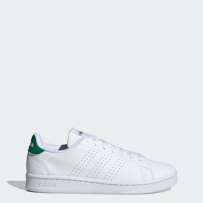 Men's Adidas Advantage 2.0 White Collegiate Green Size 8