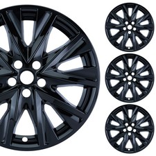 Pacrim 19 Gloss Black Wheel Skins For Mazda Cx-5 2019-2025 Abs Set Of 4
