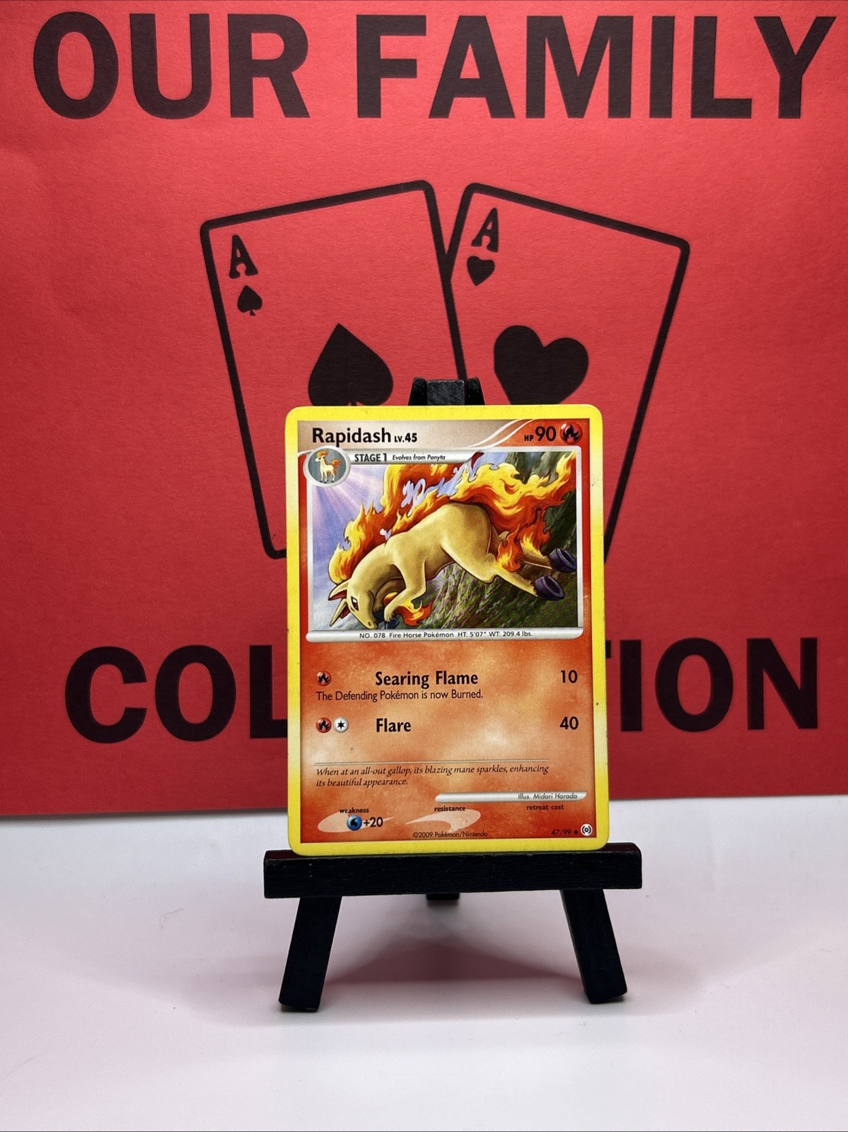 Rapidash 47/99 Arceus Regular Uncommon 2009 Pokemon Card