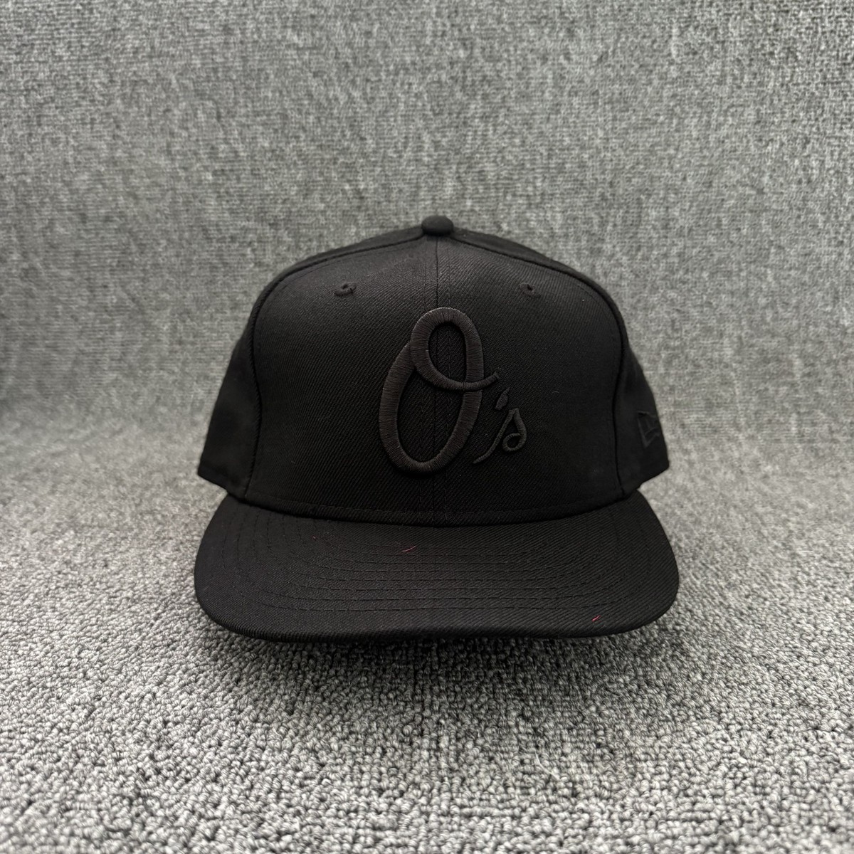 New Era Orioles 9FIFTY Snapback Black Flat Brim Adjustable Hat OS