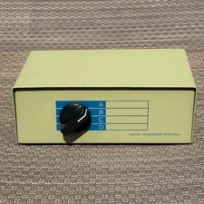 CAT5/CAT6 - Data Transfer Switch Box;  4-Way,  ABCD Rotary Switch;  Kentek