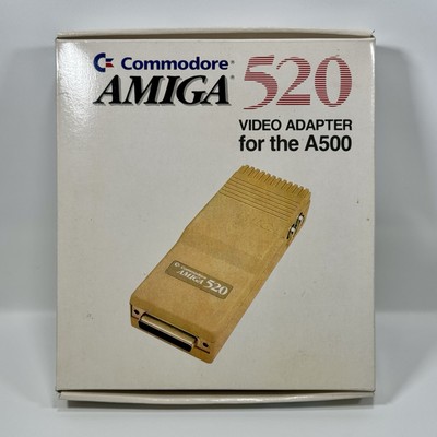 Commodore Amiga 520 Video Adapter RF Modulator New Sealed Box NOS NIB 1987 Rare 