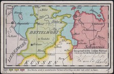 DP in China Postcard with World Map on Picture Page and Special Lettering