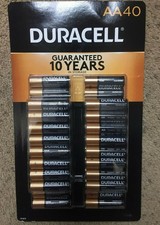 Duracell Alkaline AA Batteries Long Lasting Power CopperTop 40 PK EXP 2036 OPEN