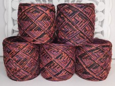 730 g Terracotta 50%Wolle/50%Acryl Strickwolle Handstrickgarn Weich Boucle Reste