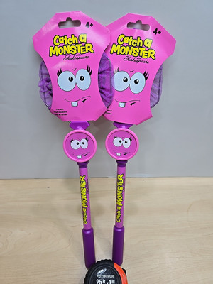 2 Shakespeare Catch a Monster Net Minnows Fish Bug Kids Fun Toy Strong Purple