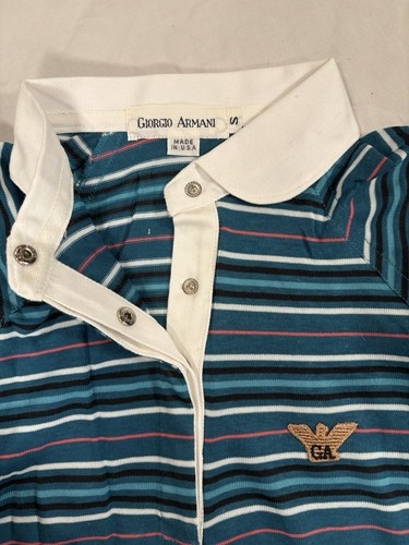 Giorgio Armani Vintage Junior Boys long sleeve Small pullover polo - Picture 5 of 13