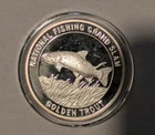 North American Fishing Golden Trout.999 Fine Silver Proof 1oz Grand Slam