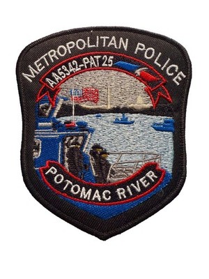 METROPOLITAN POLCIE PATCH with 2025 Potomac River mid-air collision 5''
