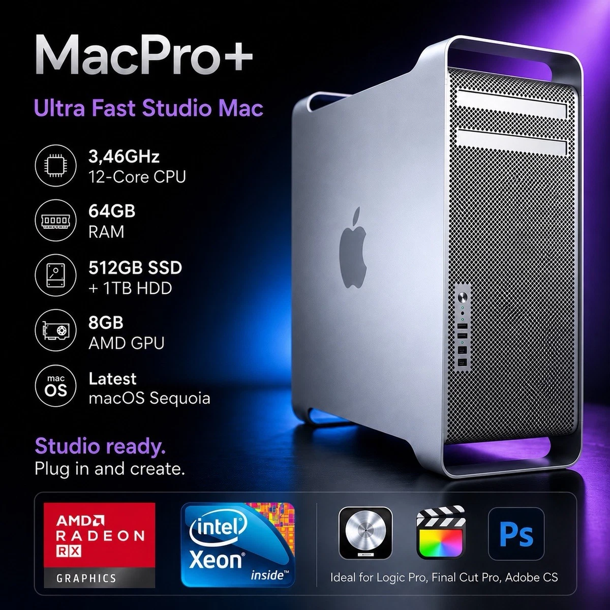 Las mejores ofertas en Mac Pro Intel Xeon 12-Core de escritorio | eBay