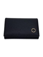 BVLGARI Key Case BLK Plain Men's 288605