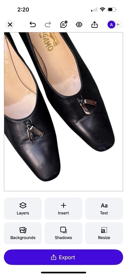 Salto Saltos Salvatore Ferragamo Couro Preto Vintage Salto Metálico 9 1/2 2A - Imagem 4 de 4