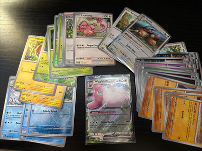 Wigglytuff ex 040/165 Sv: Scarlet & Violet 151 Holo. PLUS 5 RANDOM CARDS