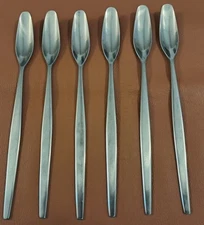 Gense Stainless Sweden ~ 6 Iced Tea Spoons MCM Vintage