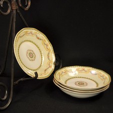 Limoges Theodore Haviland 4 Fruit Dessert Bowls Venice Floral Garland 1925-1936